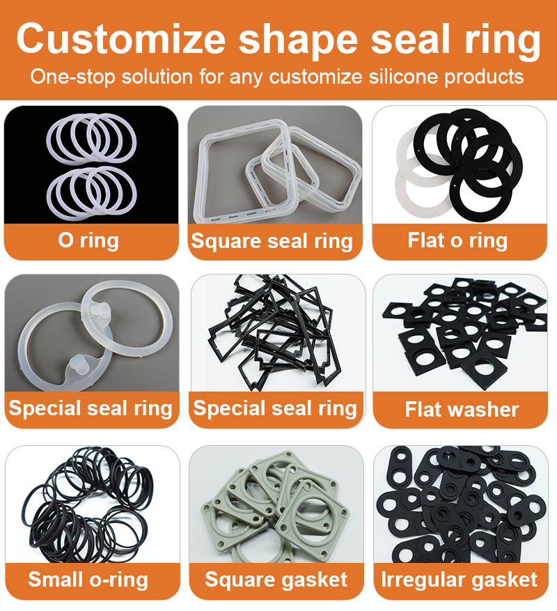 custom silicone seal ring
